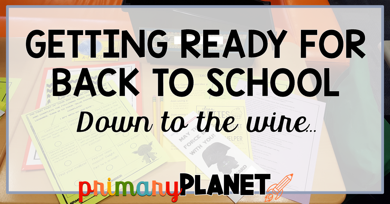 Back to School Open House Ideas Primary