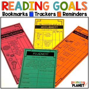 Reading Comprehension Strategies Goal Setting Bookmakrs Cover and Image