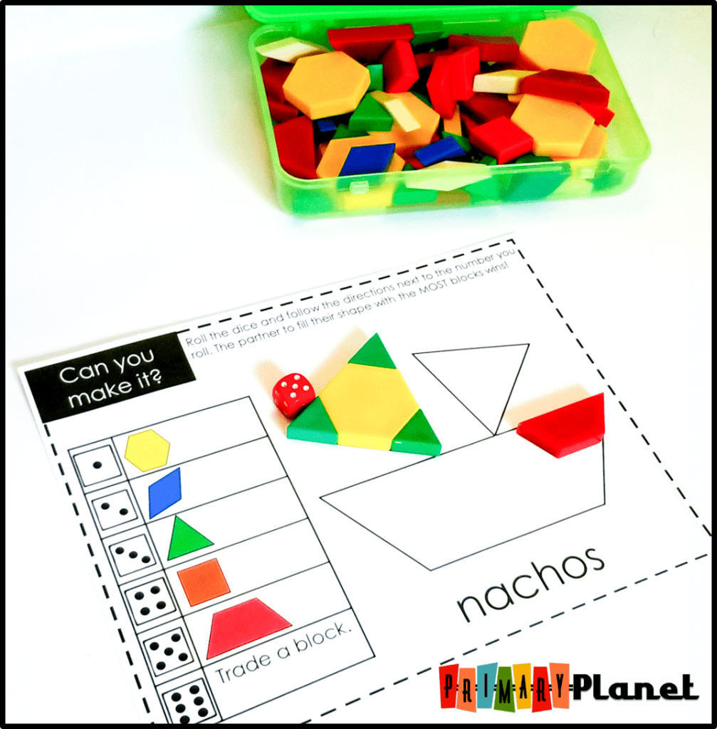 Printable Pictures with Pattern Blocks - Junk Food - Math Games with ...