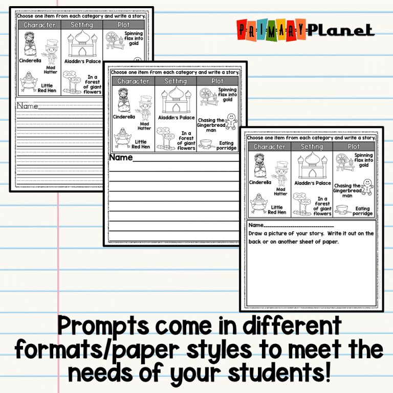 Fractured Fairy Tale Picture Writing Prompts | Writing Prompts with ...