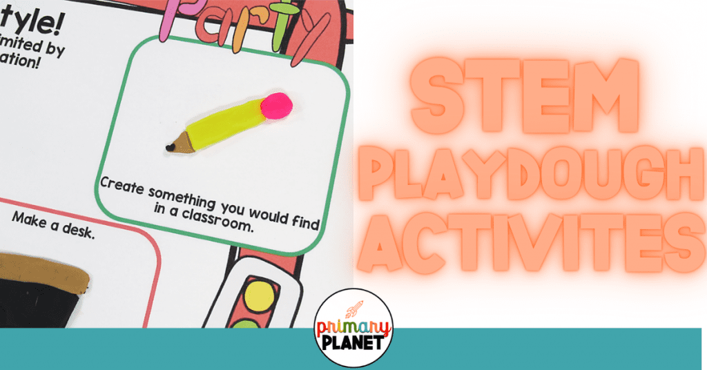 Summer STEM Activities for Elementary Students - Summer Playdough STEM Mats  