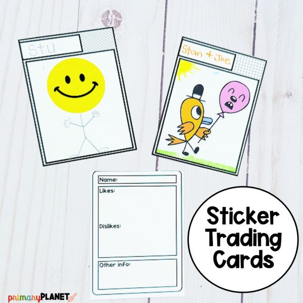Sticker Ideas: Sticker Stories Sticker Trading Cards Templates