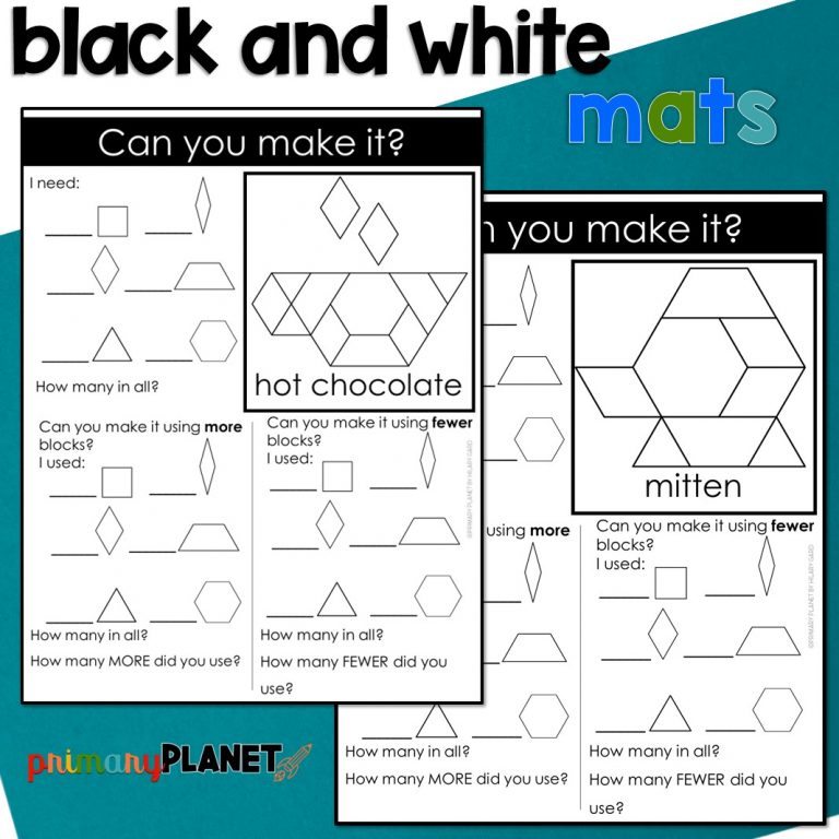 Winter Pattern Block Puzzles - Primary Planet