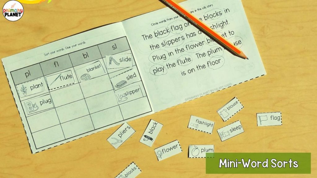 Helpful Everyday Word Work Ideas and Spelling Activities for Primary Students: Image of Word Sort