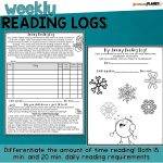 January Reading Activities - Reading Log Printable - Reading for ...