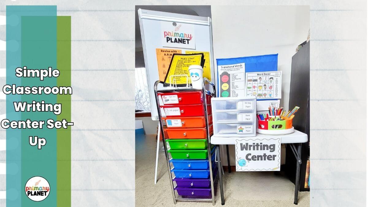 How to Set up an Awesome Classroom Writing Center. Simple and Fun! Primary