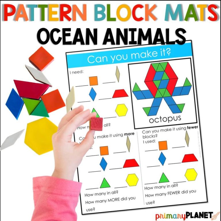 Spring Printable Pattern Block Mats - Easter Printable Pattern Block ...