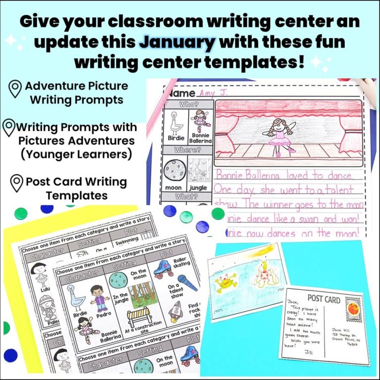 January Writing Activities - Writing Center Refresh Pack - Adventure ...