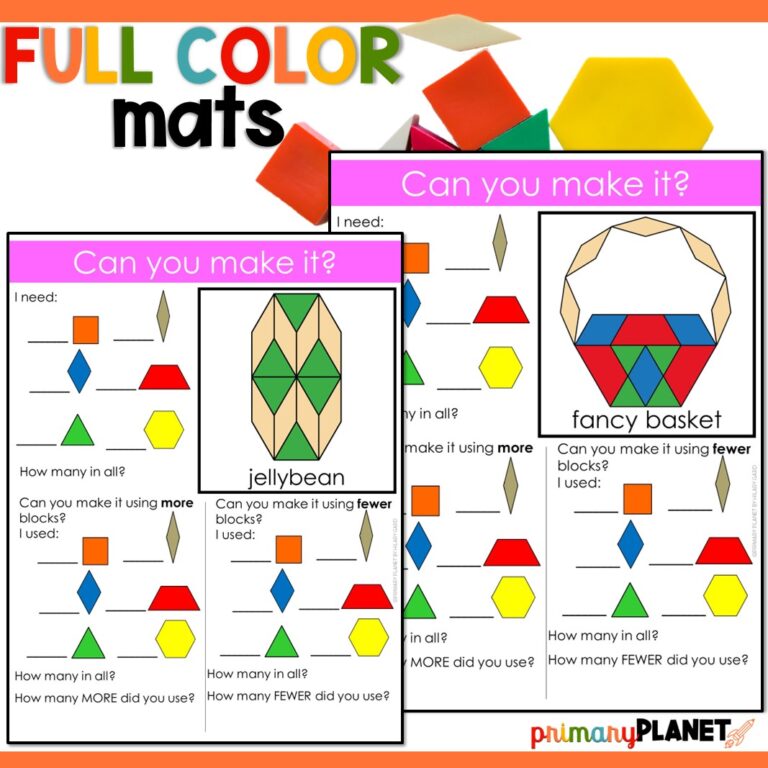 Printable Pattern Mat Spring Printable Pattern Block Mats - Easter Printable Pattern Block ...