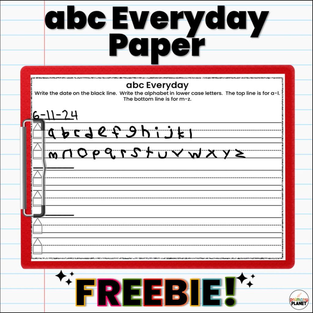 Image of abc everyday paper. Text: abc Everday Paper