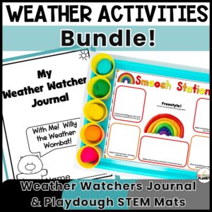 Weather Activities Bundle. Weather STEM Playdough Mats, and Weather Observation Journal