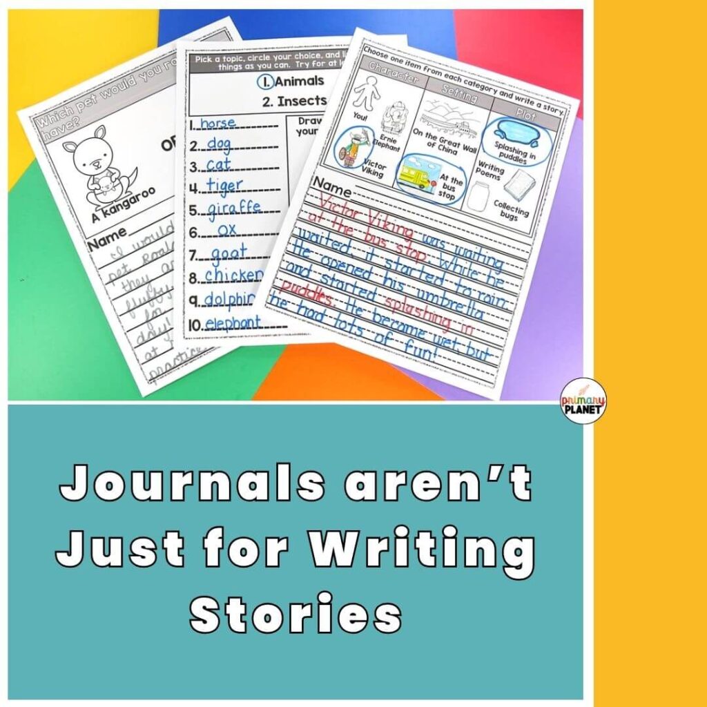 Journal Writing in elementary school.