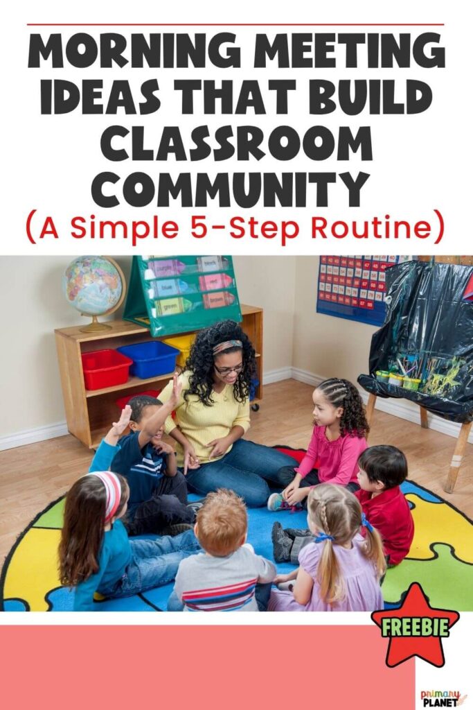 Morning Meeting Ideas the Build Classroom Community. A simple 5 step routine.